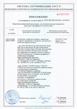 2017.06.19 Шадринск - Приложение к сертификату Устройства поворотные, откидные, Siegenia-Aubi KG. ГОСТ 30777-2012